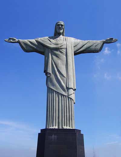 Famous Christ the Redeemer statue in Rio de Janeiro, Brazil.